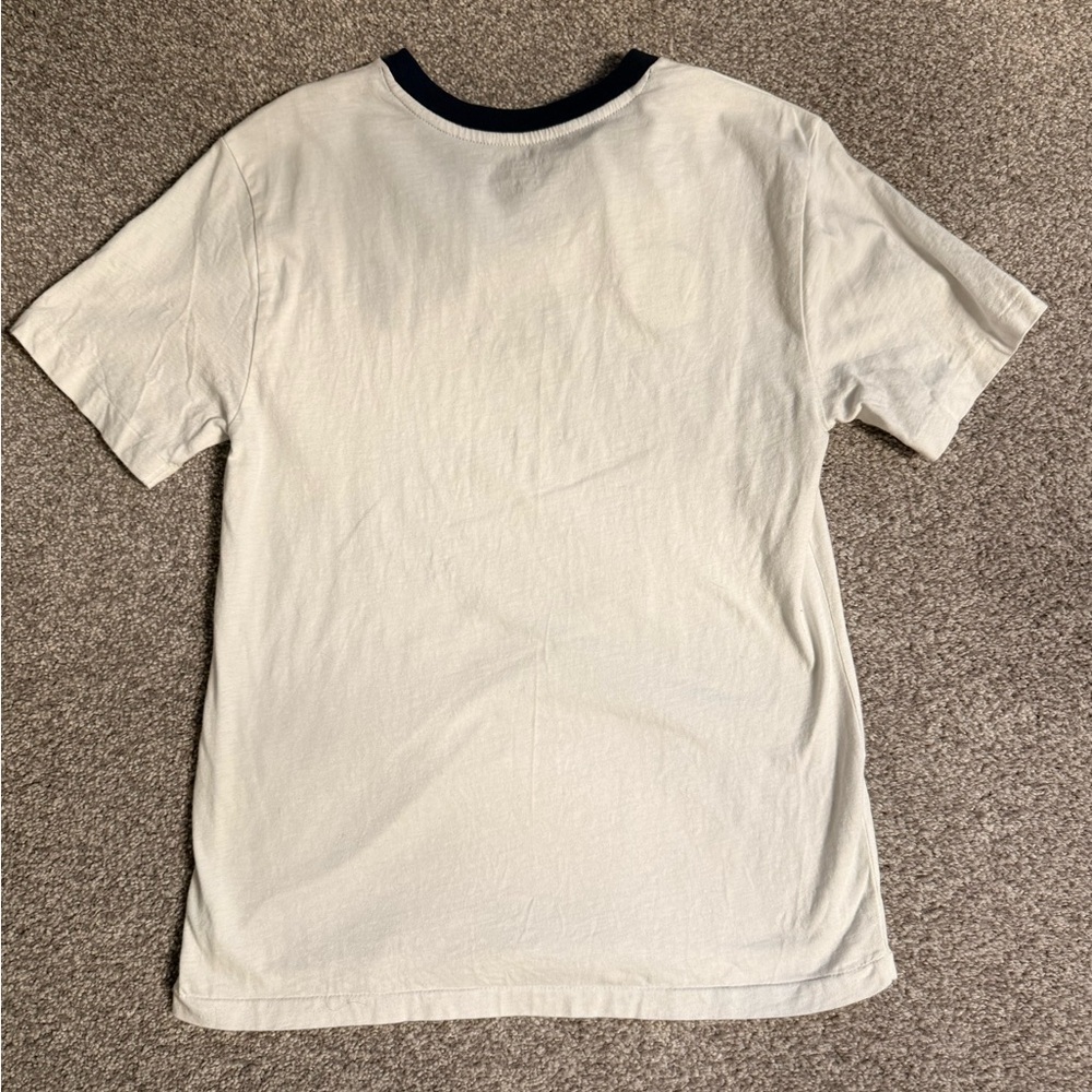 Ralph Lauren White and Navy Kids Short Sleeve Tee - Picture 6 of 6